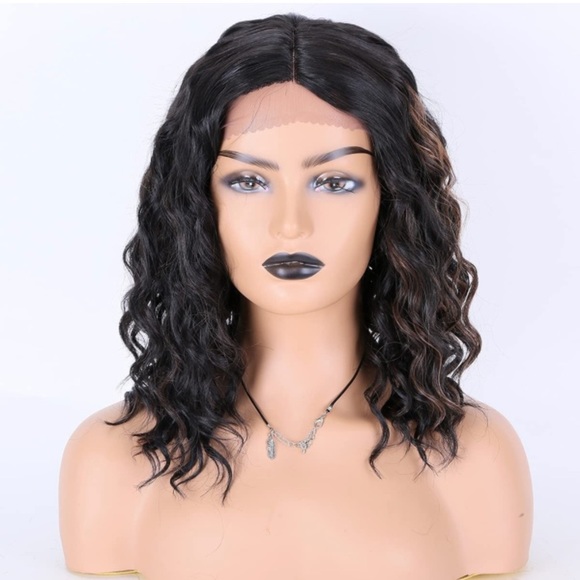 14inch Short Naturl Curly Wig Bob Wig